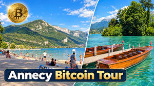 Annecy, son lac et ses commerces Bitcoin